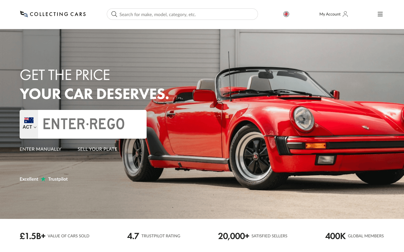 Collecting Cars — auction house project
