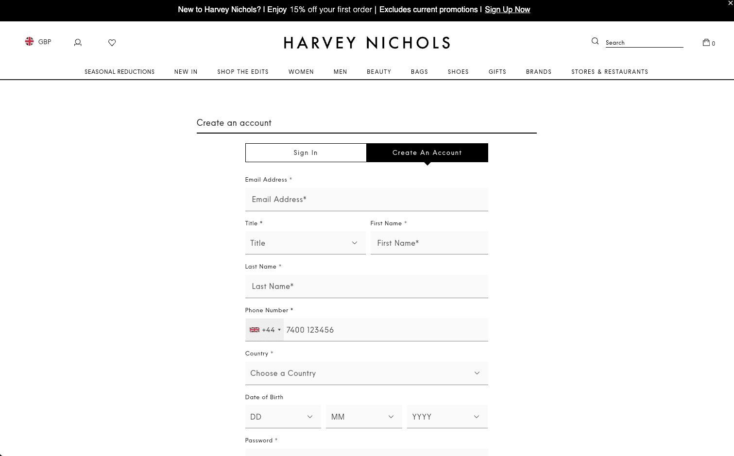 Harvey Nichols — hero image