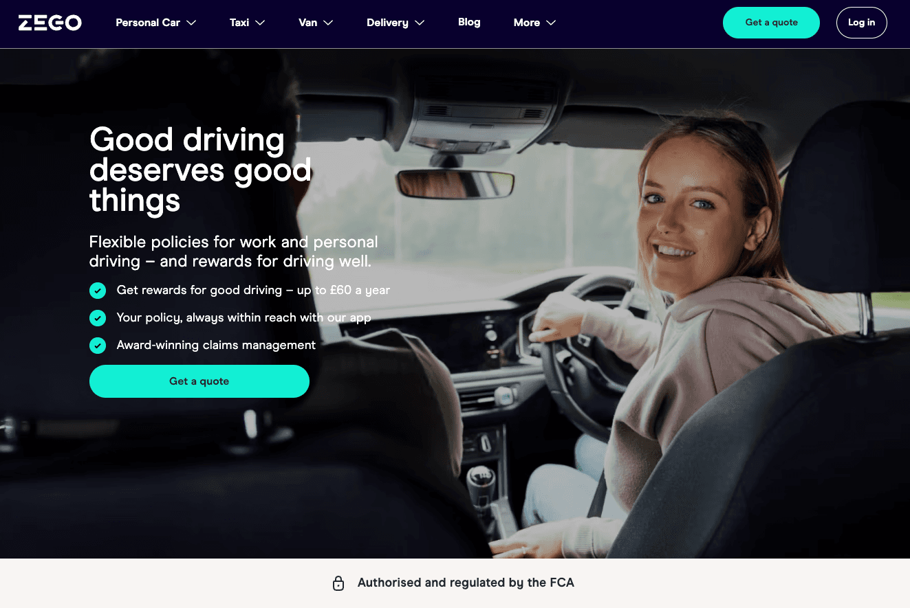 Zego Insurance — screenshot