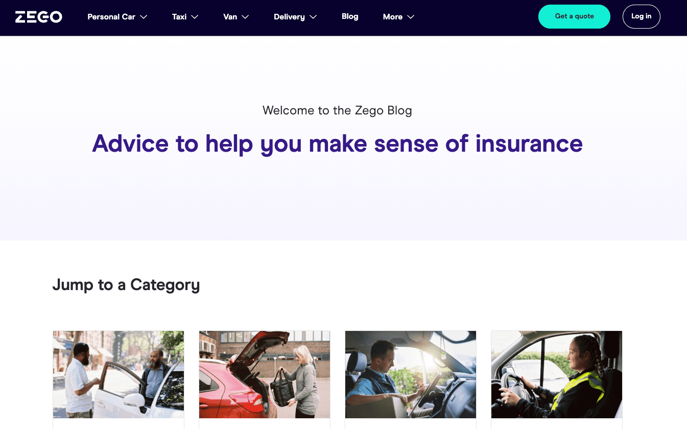 Zego Insurance — screenshot
